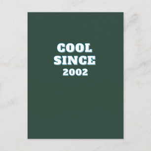Carte Postale Chemise personnalisée de l'année de style vintage 