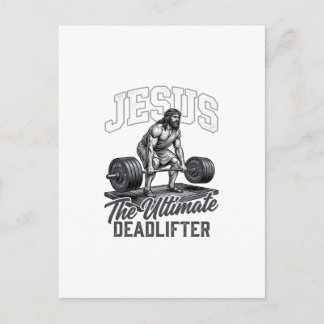 Carte Postale Chemise Vector Vintage Jésus Ultimate Deadlifter D