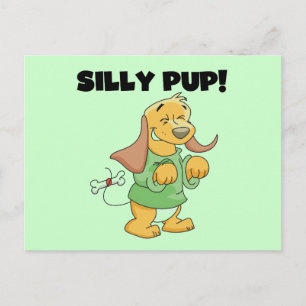 Carte Postale Chemise verte Silly Pup Tshirts et cadeaux