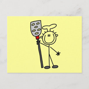 Carte Postale Chemises avec spatule pour chef et cadeaux