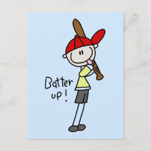 Carte Postale Chemises Baseball Garçons Frappez Tshirts et Cadea