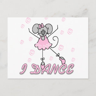 Carte Postale Chemises et Cadeaux de Ballet de Souris