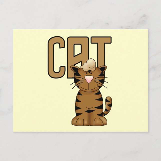 Carte Postale Chemises et cadeaux de chat (Devant)