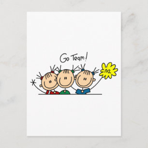 Carte Postale Chemises et Cadeaux de Cheerleading Sport d'Équipe