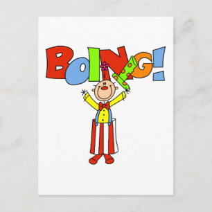 Carte Postale Chemises et Cadeaux de Clown Boing