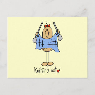 Carte Postale Chemises et cadeaux de fou de tricot