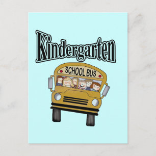 Carte Postale Chemises et cadeaux de jardin d'enfants pour autob