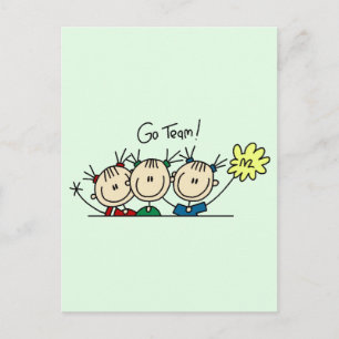 Carte Postale Chemises et Cadeaux de l'Équipe de Cheerleading