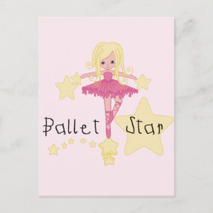 Carte Postale Chemises et Cadeaux de l'Étoile de Ballet