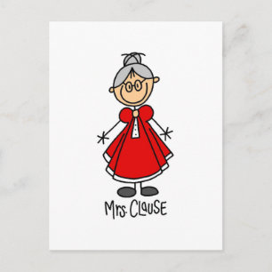 Carte Postale Chemises et cadeaux de Mme Clause