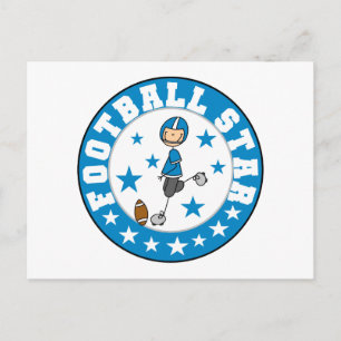Carte Postale Chemises et Cadeaux de Star de Football