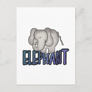 Carte Postale Chemises et Cadeaux Éléphant