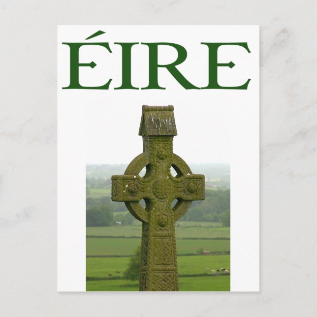 Carte Postale Chemises et cadeaux irlandais Celtic Cross Eire (Devant)