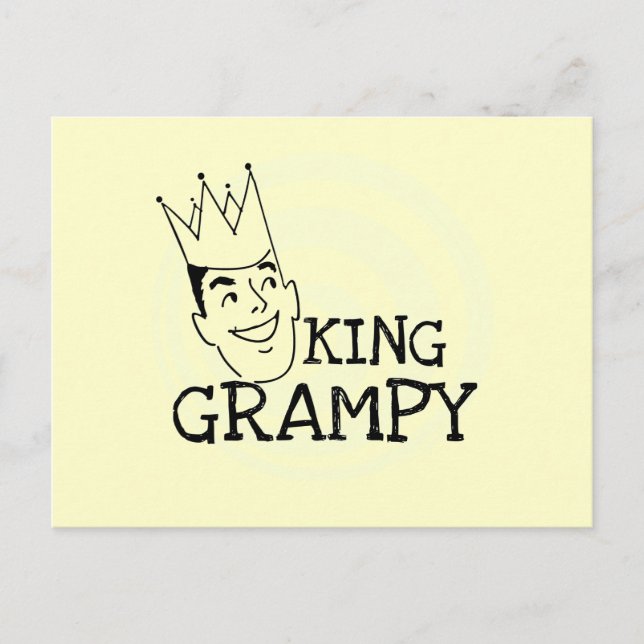 Carte Postale Chemises et cadeaux King Grampy (Devant)