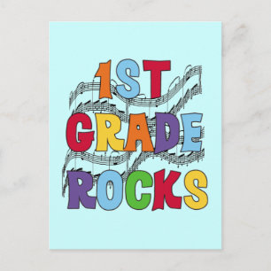 Carte Postale Chemises et cadeaux Multicolor 1er grade Rocks