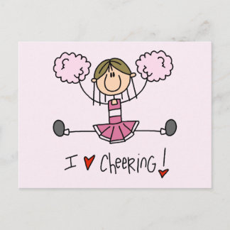 Carte Postale Chemises et cadeaux Pom-pom girl roses