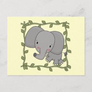 Carte Postale Chemises et cadeaux pour bébés éléphants