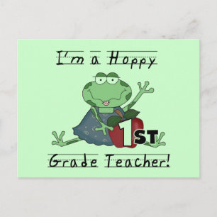 Carte Postale Chemises et cadeaux pour enseignants de 1ère année