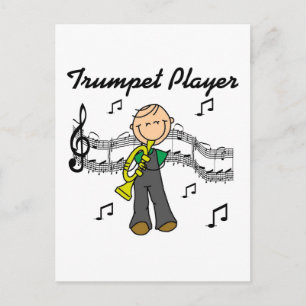 Carte Postale Chemises et Cadeaux pour Joueur de Trompette