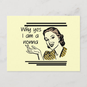 Carte Postale Chemises et cadeaux Retro Nonna