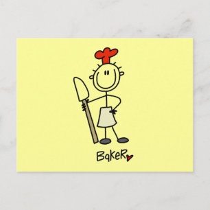 Carte Postale Chemisier de boulanger avec racloir Tshirts et Cad