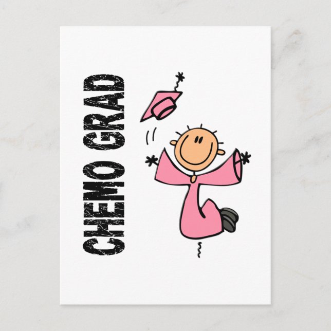 Carte Postale CHEMO rose GRAD 1 (Cancer du sein) (Devant)