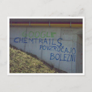 Carte postale Chemtrails Recherche Pologne