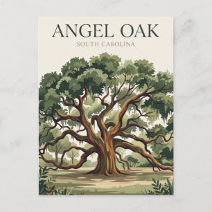 Carte Postale Chêne Angel Oak Caroline du Sud