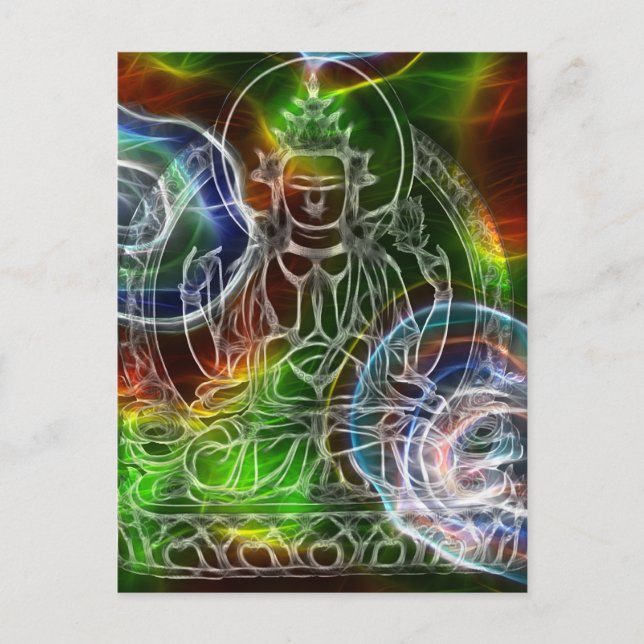 Carte Postale Chenrezig Énergie (Devant)