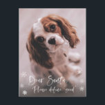 Carte Postale Cher Père Noël Définir "Bon" Drôle Photo de Noël<br><div class="desc">Un design de carte Vacances vraiment flexible, parfait pour toute personne ou animal qui a pu s'évader hors des limites du "bien" cette année! Utilisez une photo de votre chiot enjoué, de votre enfant endiablé ou de votre moi fabuleux! Si votre photo est légère en couleur au bas (donc en...</div>