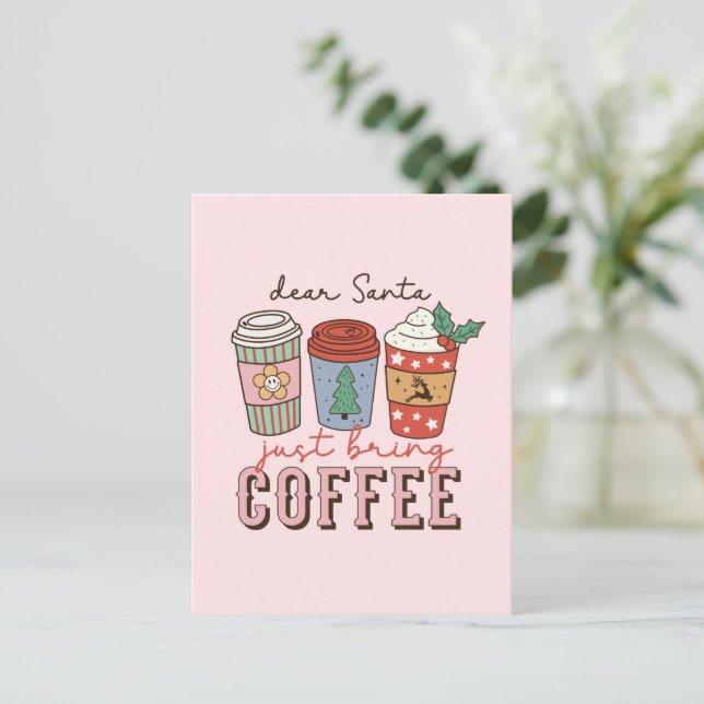 Carte Postale Cher Père Noël | Noël mignon (Debout devant)