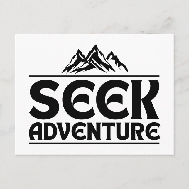 CARTE POSTALE CHERCHEZ L'AVENTURE (Devant)