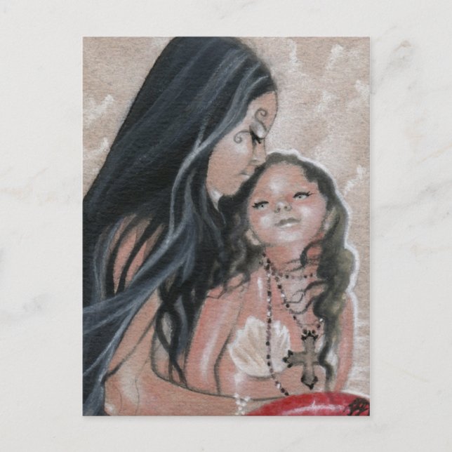 Carte postale Cherish Mermaid et Child (Devant)