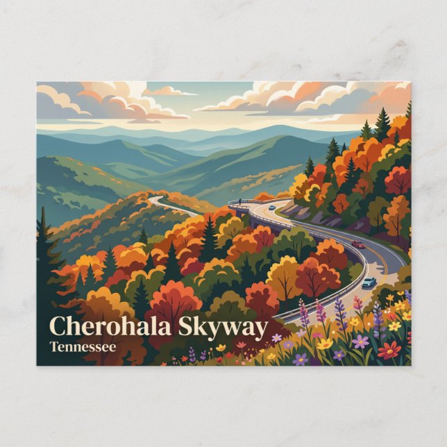 Carte Postale Cherohala Skyway États-Unis (Devant)