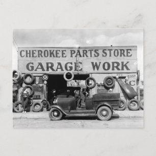 Carte Postale Cherokee Parts Store, 1936