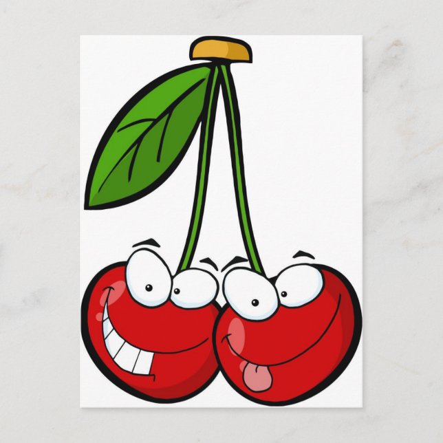 Carte Postale Cherry pair (Devant)
