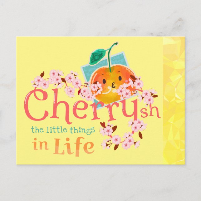 Carte Postale Cherrysh the Little Things in Life - Punny Garden (Devant)