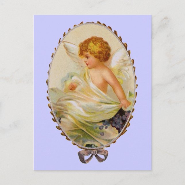 Carte Postale Cherub encadré vintage (Devant)
