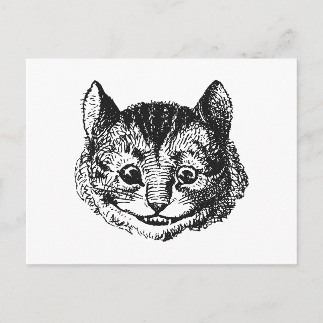 Carte Postale Cheshire Cat (Devant)