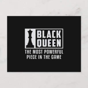 Carte Postale Chess Black Queen Chess Board Checkmate Board Cade