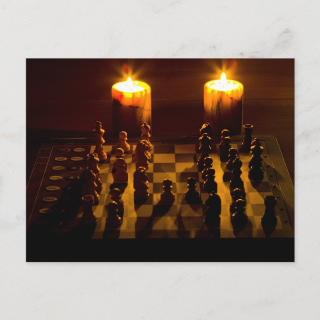 Carte Postale "Chess by candlelight" postcards (Devant)