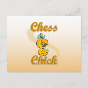 Carte Postale Chess Chick