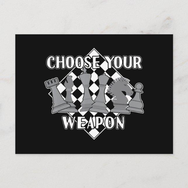 Carte Postale Chess Piece Game Strategy Venin A Chess Player (Devant)