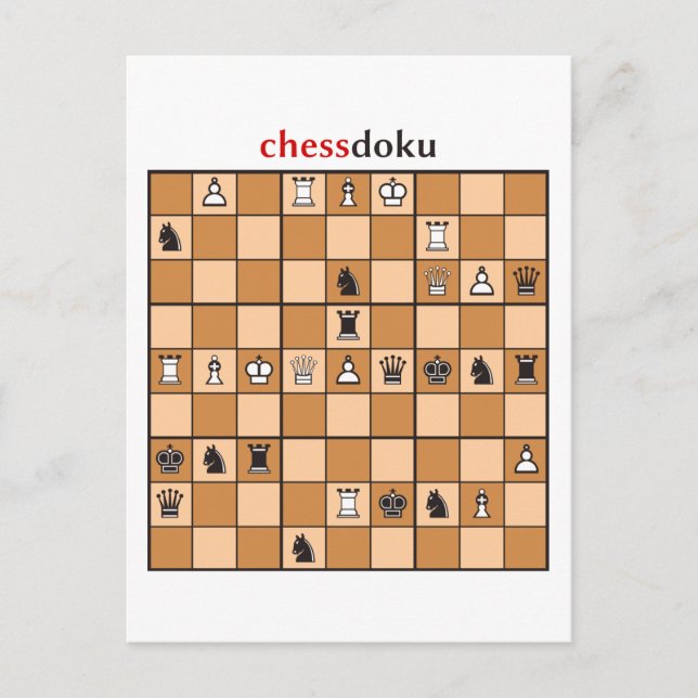 Carte Postale chessdoku (Devant)