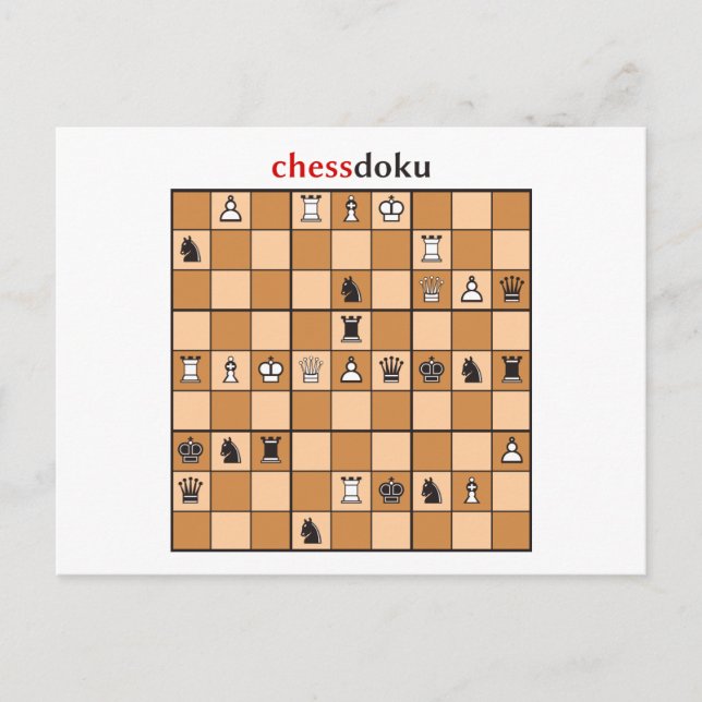 Carte Postale chessdoku (Devant)