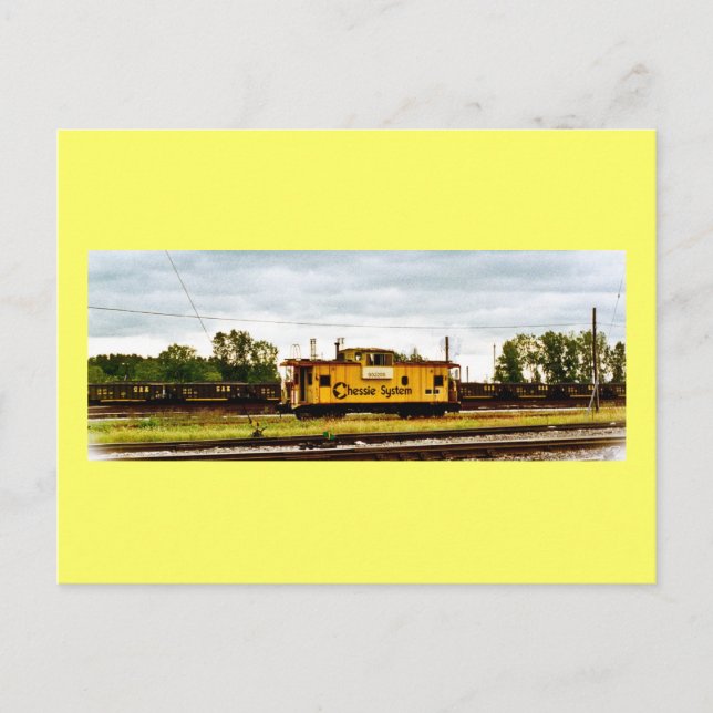 Carte Postale Chessie System Caboose à Toledo, OH 1996 (Devant)