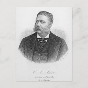 Carte Postale Chester Alan Arthur, gravée par A. Weger