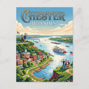 Carte Postale Chester, Illinois
