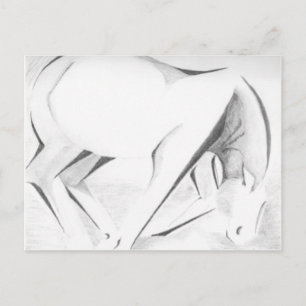 Carte Postale Cheval à bascule Abstrait