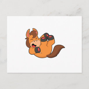 Carte Postale Cheval à rire